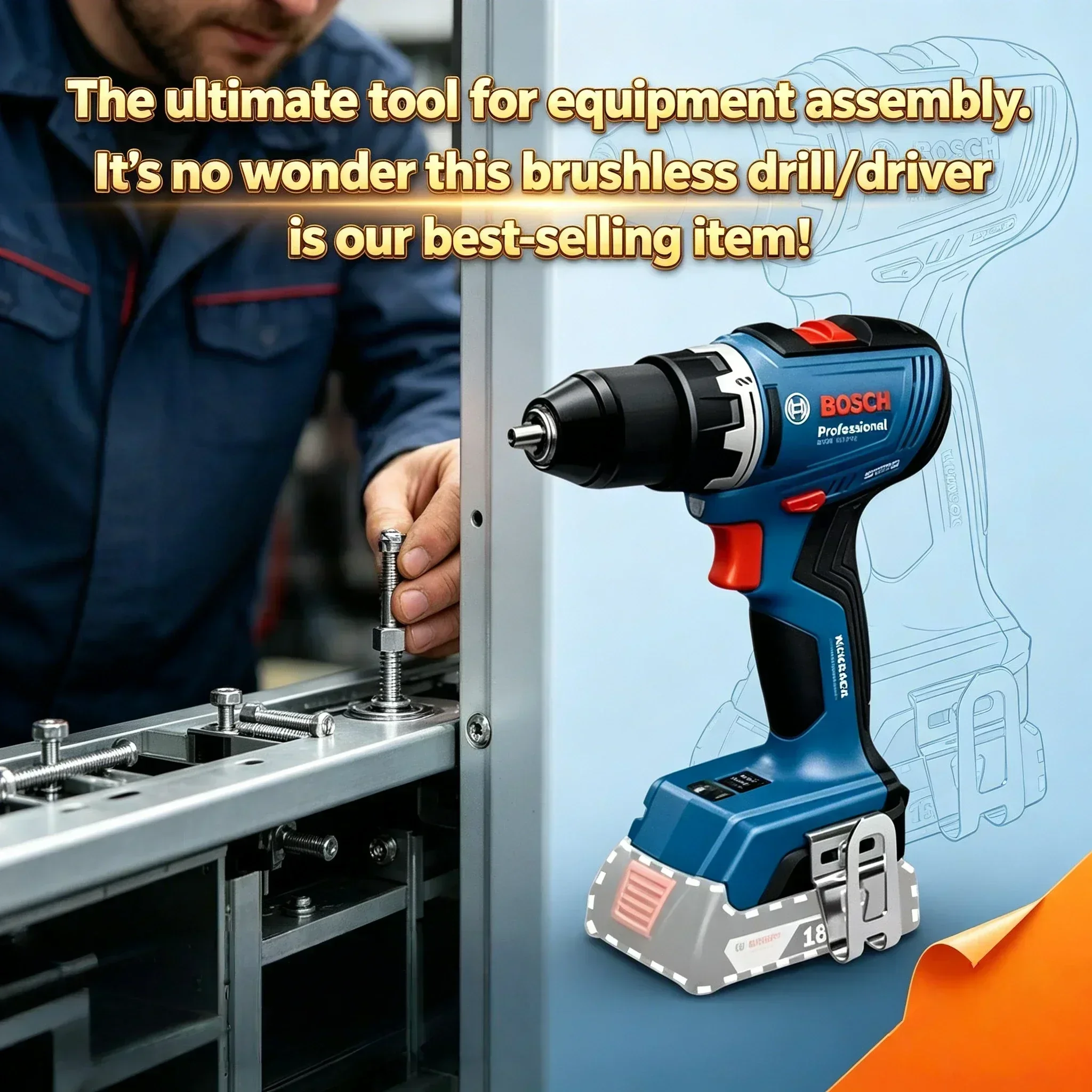 Bosch Drill Gsb 18V - Professional BOSCH GSR 18V-65 Wireless Drill