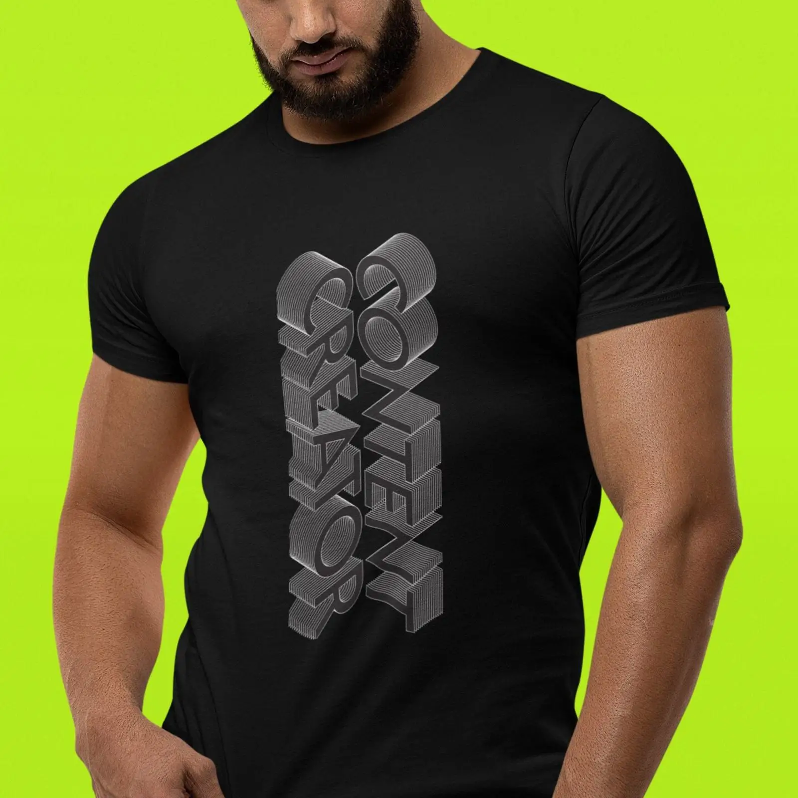 3D Printing Youtubers - Content Creator 3D Typography T Shirt