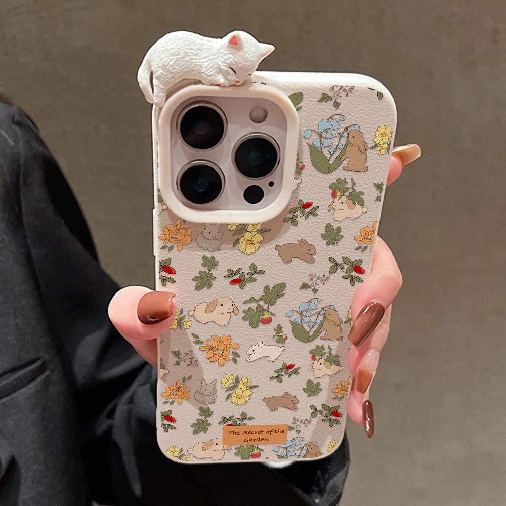 3D Printing Case - 3D Cute Cat Dog Rabbit Pattern