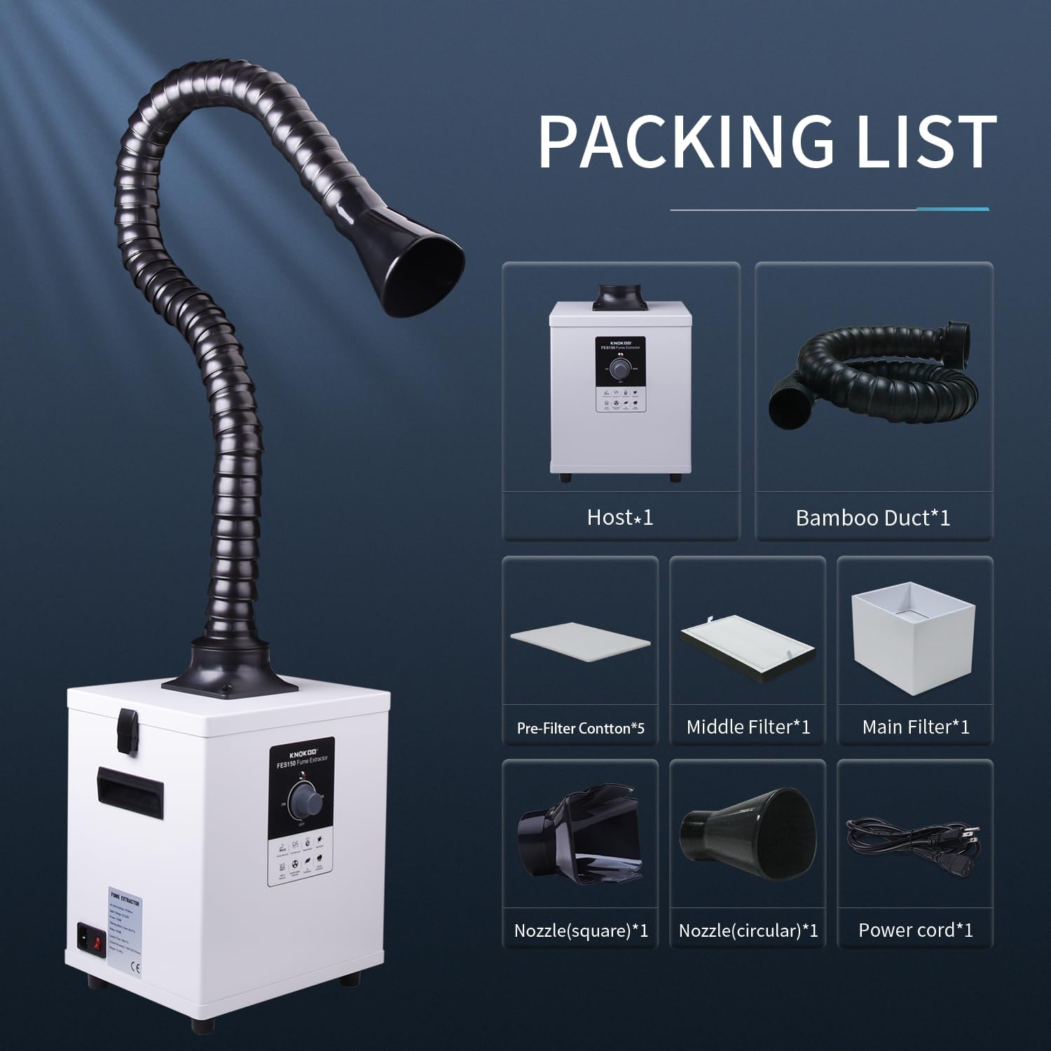 3D Printing Industrial - KNOKOO FES150 Industrial Laser Fume Extractor