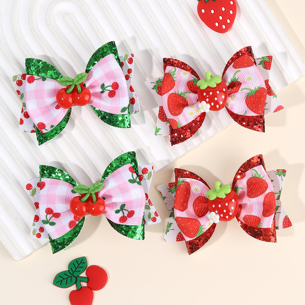 3D Printing Nylon - 24pc Sparkling Fruit Shaped 3D Hair