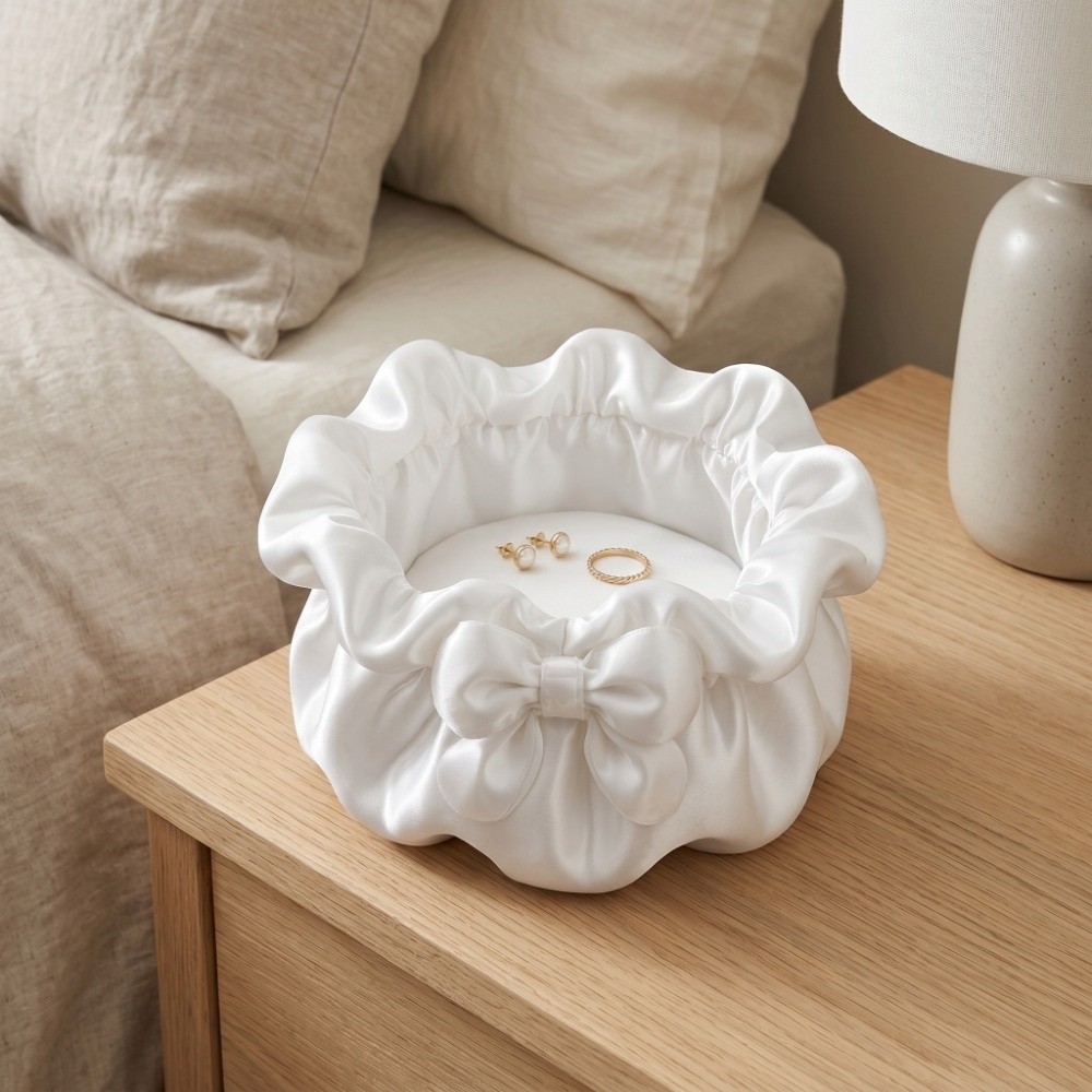3D Printing Case - 3D-Printed Petal Bow Storage Box Multi-Function