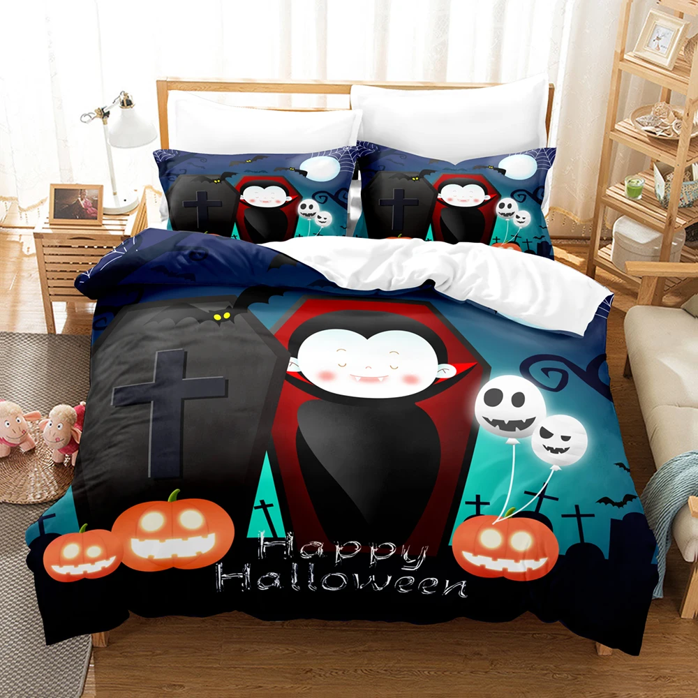 Happy Halloween Bedding Set 3D - 3D Printing Ghosting 评论和价格