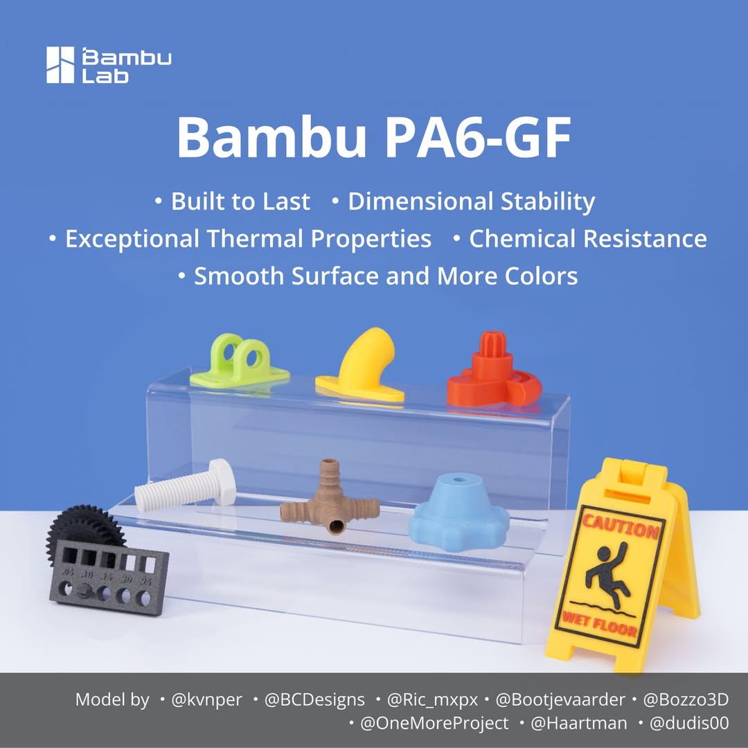 PA6-GF for Bambu Lab Glass Fib - 3D Printing Nylon 评论和价格