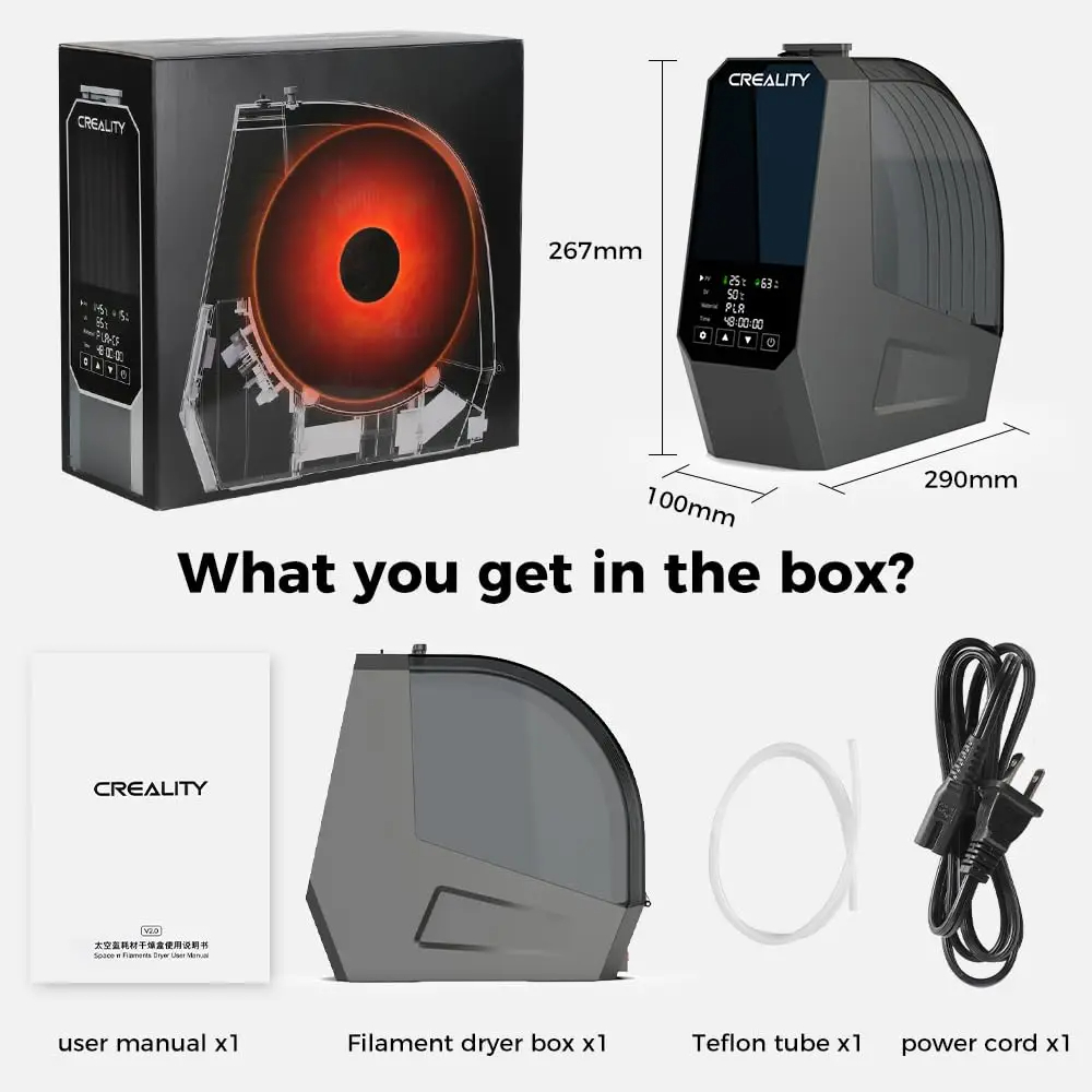 Creality Space Pi 360° Hot-Air - 3D Printing Deck Box 评论和价格