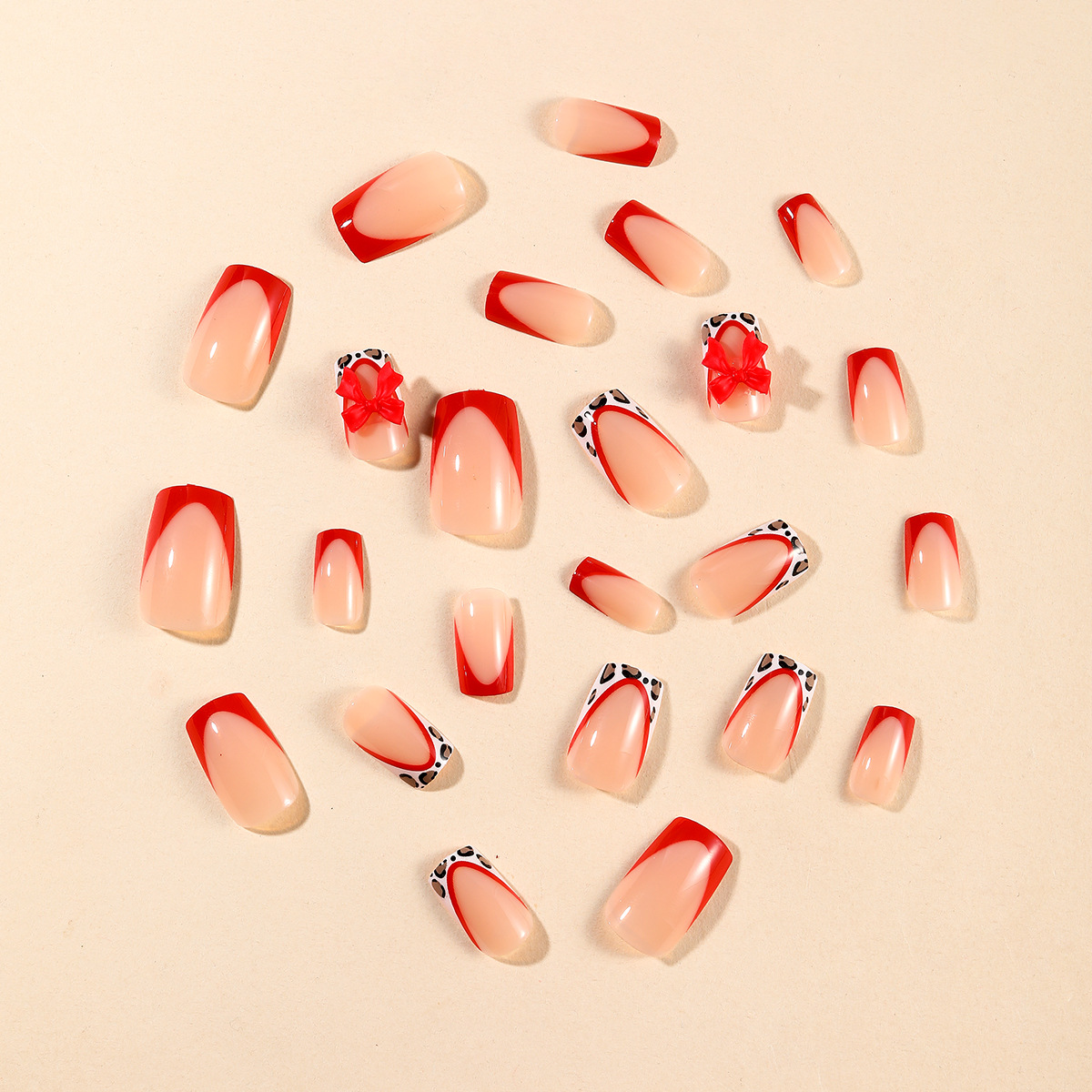 24pcs Red French Style Fake Na - 3D Printing Resin 评论和价格