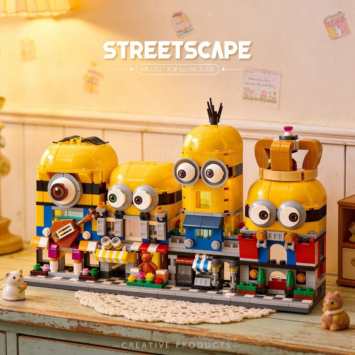 4-in-1 Minions Street View Bui - 3D Printing Lego 评论和价格