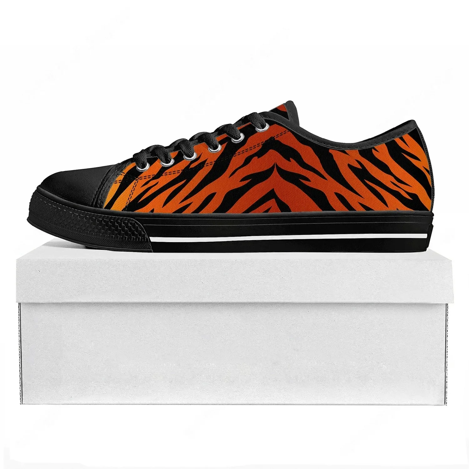 Tiger Stripe 3D Print Low Top  - 3D Printing Quality 评论和价格