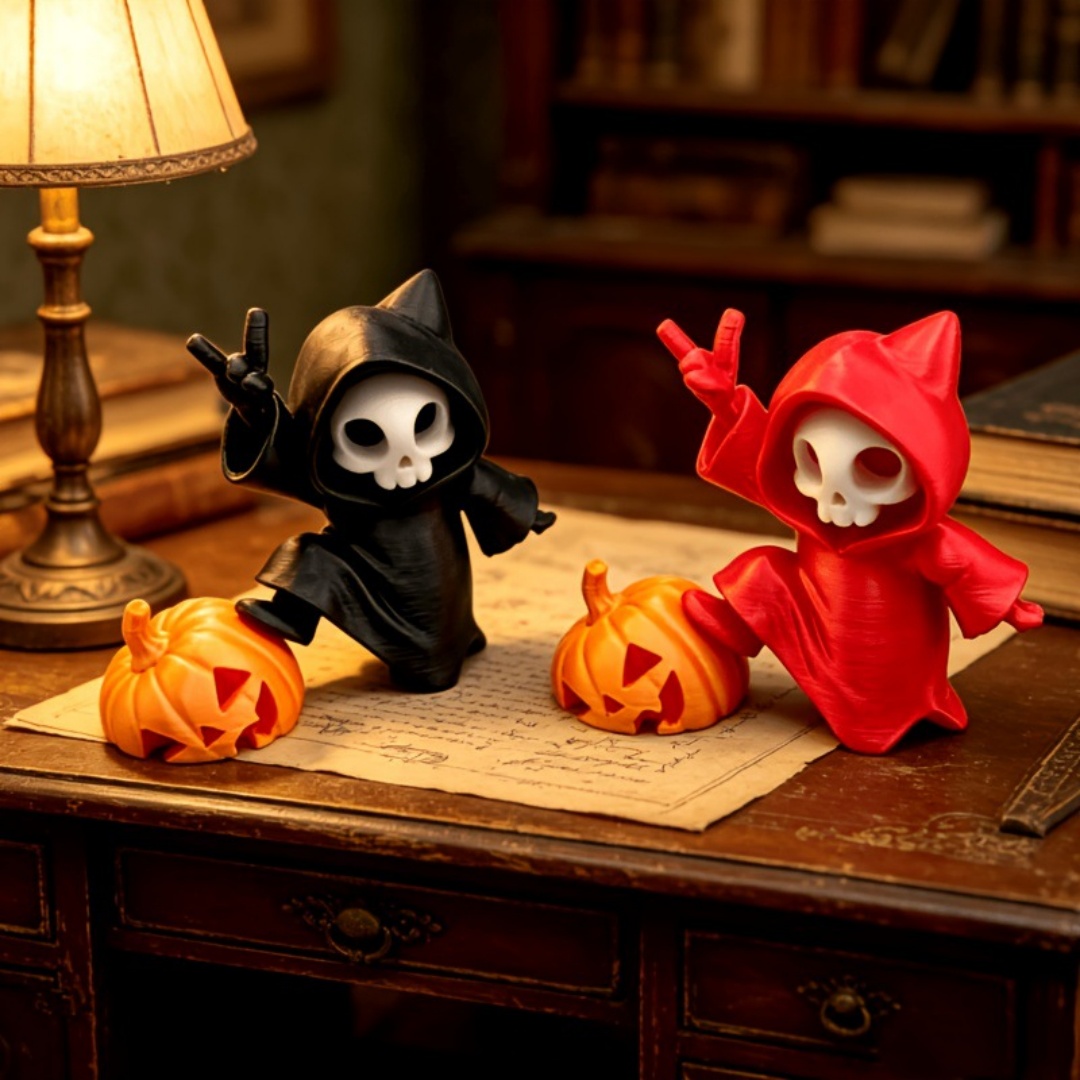 Cat Ear Grim Reaper Halloween  - 3D Printing Ghosting 评论和价格