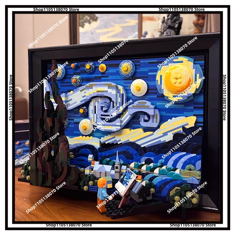 Van Gogh Starry Night 3D Build - 3D Printing Lego 评论和价格
