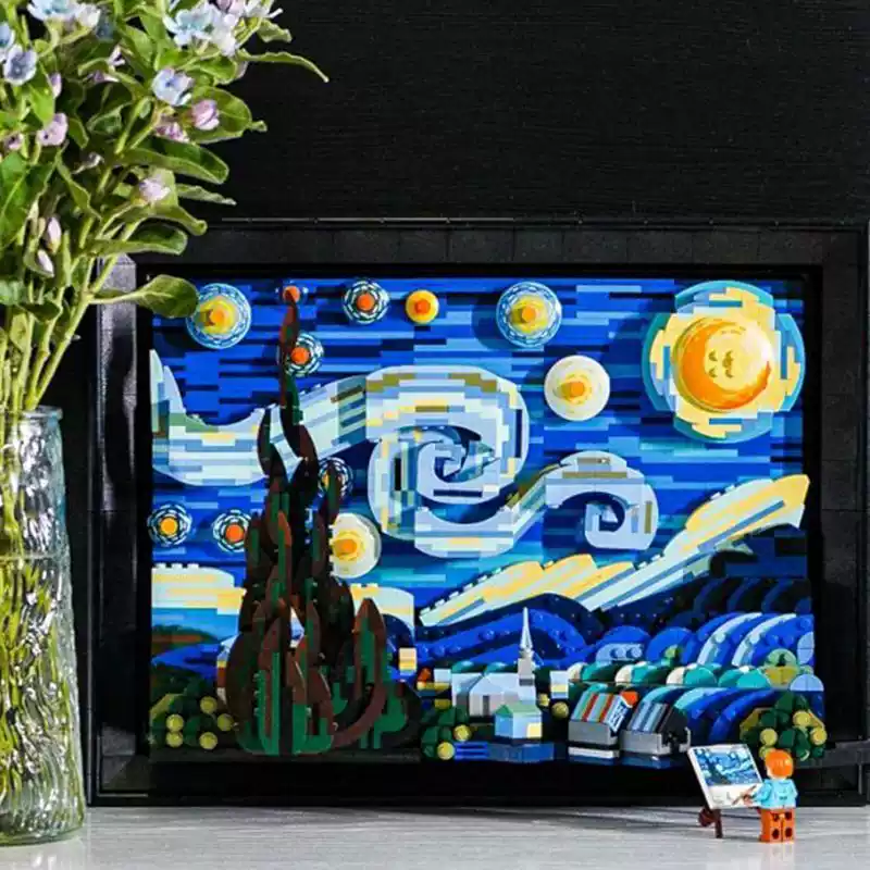 Van Gogh Starry Night 3D Build - 3D Printing Lego 评论和价格
