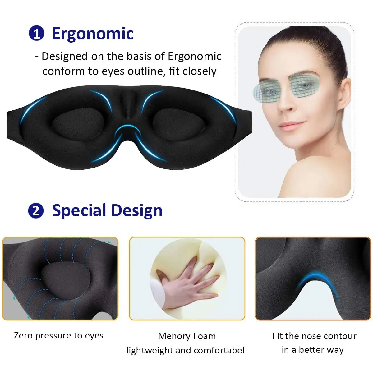 1/2/3PC 3D Sleeping Mask Block - 3D Printing Lego 评论和价格