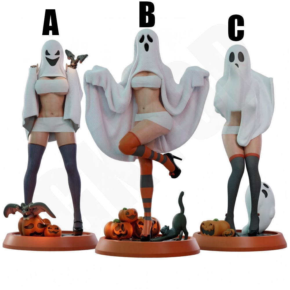 Halloween Ghost Lady 1/24 Scal - 3D Printing Ghosting 评论和价格