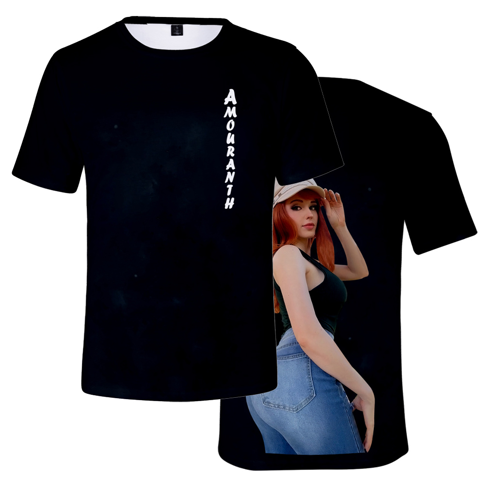 Amouranth Tshirt Unisex Crewne - 3D Printing Youtubers 评论和价格