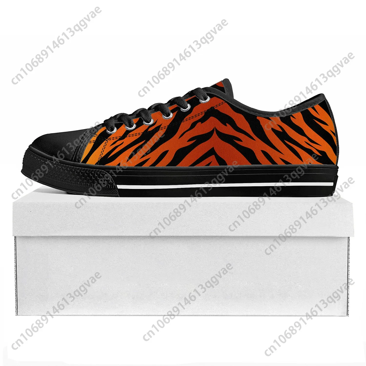 Tiger Stripe 3D Print Low Top  - 3D Printing Quality 评论和价格