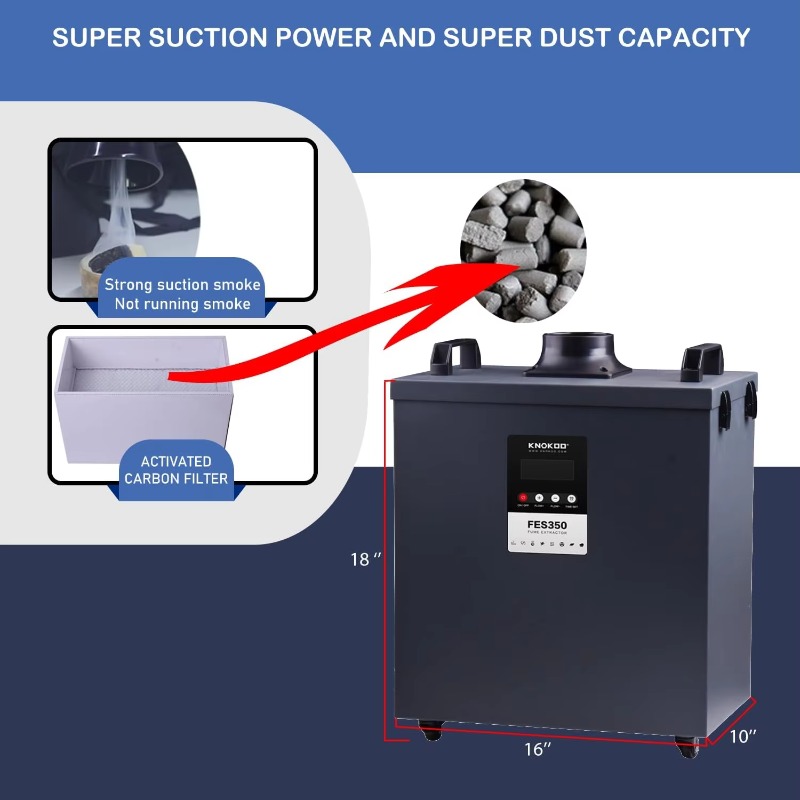 KNOKOO 350W Industrial Fume Ex - 3D Printing Industrial 评论和价格