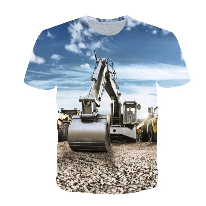 Summer Personalized T-shirt Me - 3D Printing Excavator 评论和价格