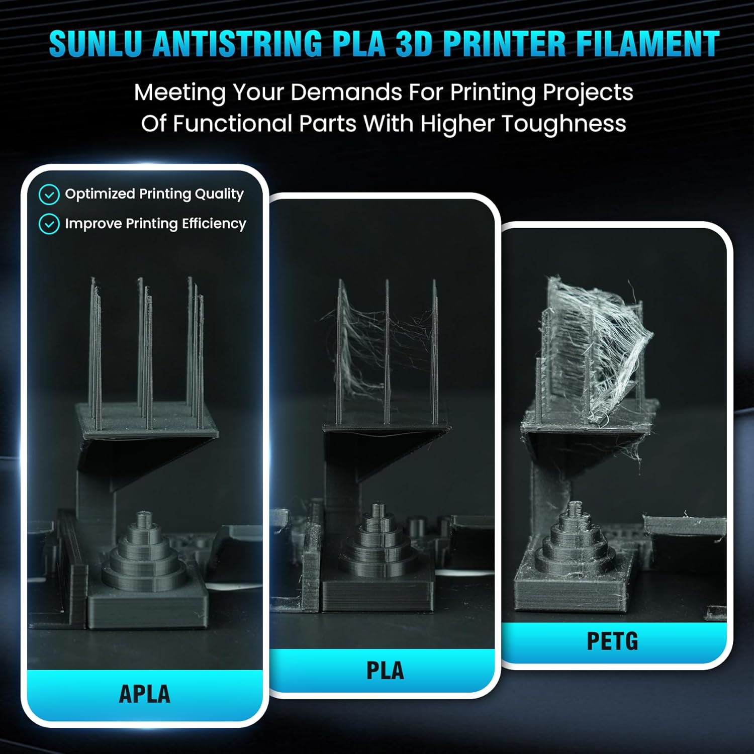 SUNLU 10KG APLA/PLA Meta/High  - 3D Printing Nylon 评论和价格